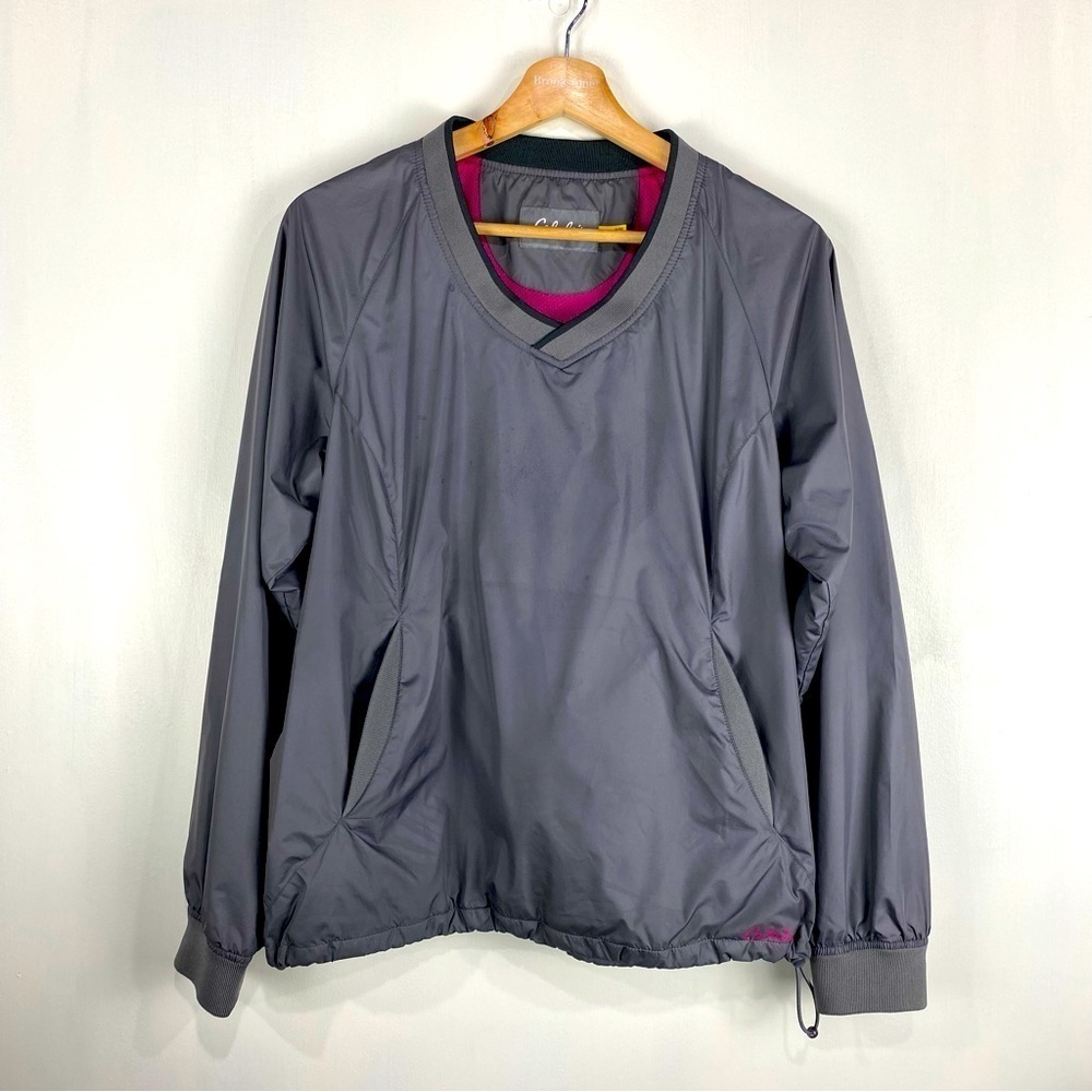 Cabela's: Women's Outdoor‎ V-Neck Pullover Windbreaker Jacket Gray Size Medium